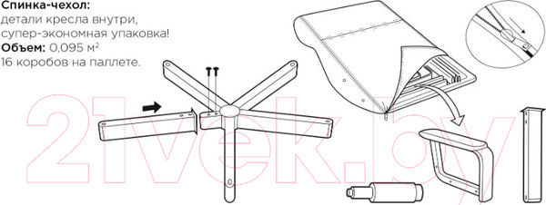 Изображение товара Кресло офисное Бюрократ Dominus (коричневый/черный экокожа/крестовина металл)
