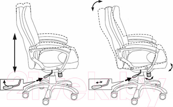 Изображение товара Кресло офисное Бюрократ CH-868N (экокожа черный)