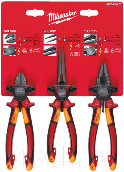 Изображение товара Набор губцевого инструмента Milwaukee 4932464575