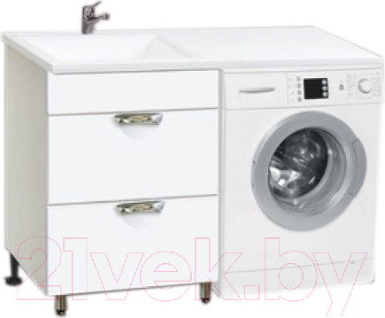 Изображение товара Тумба под умывальник Vako Ника Cosmos 120 L / 17527 (2 ящика)