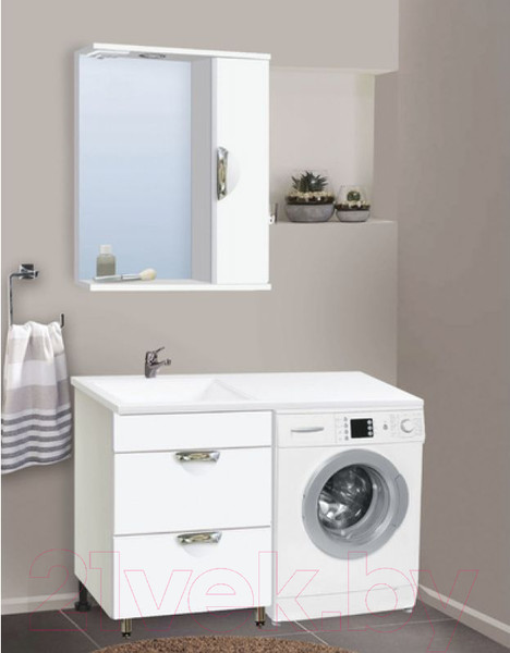 Изображение товара Тумба под умывальник Vako Ника Cosmos 120 L / 17527 (2 ящика)