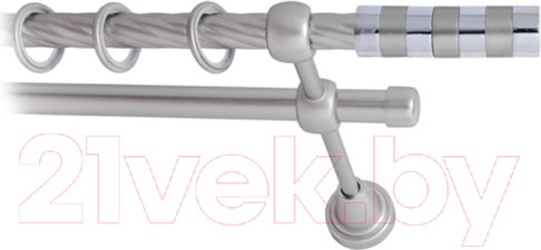 Изображение товара Карниз для штор Lm Decor Жезл 060 2р витой (сатин, 3м)