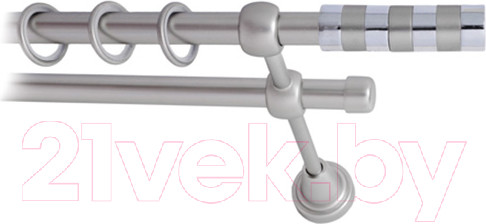 Изображение товара Карниз для штор Lm Decor Жезл 060 2р гладкий (сатин, 2.4м)