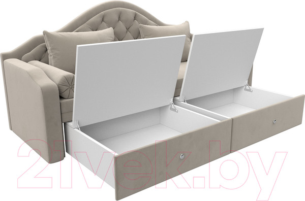 Изображение товара Тахта Лига Диванов Сойер / 100568 (микровельвет, бежевый)