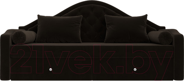 Изображение товара Тахта Лига Диванов Сойер / 100570 (микровельвет, коричневый)