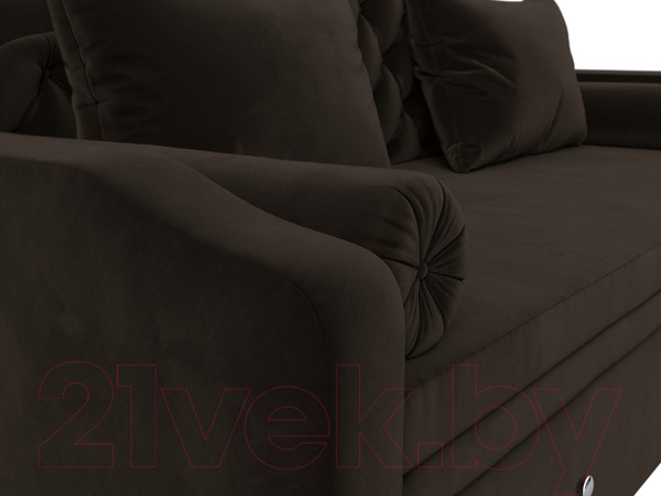 Изображение товара Тахта Лига Диванов Сойер / 100570 (микровельвет, коричневый)