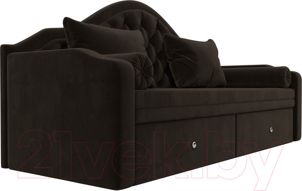 Изображение товара Тахта Лига Диванов Сойер / 100570 (микровельвет, коричневый)