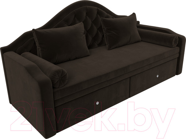 Изображение товара Тахта Лига Диванов Сойер / 100570 (микровельвет, коричневый)