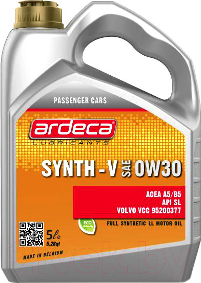 Изображение товара Моторное масло Ardeca Synth-V 0W30 / P01181-ARD005 (5л)