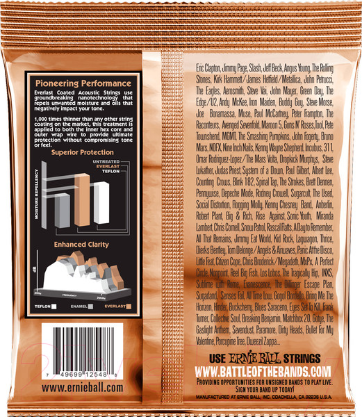 Изображение товара Струны для акустической гитары Ernie Ball 2548