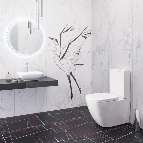 Изображение товара Плитка Kerranova Marble Trend Carrara K-1000/LR (600x1200)