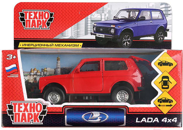 Изображение товара Автомобиль игрушечный Технопарк Lada 4x4 / LADA4X4-RD (красный)