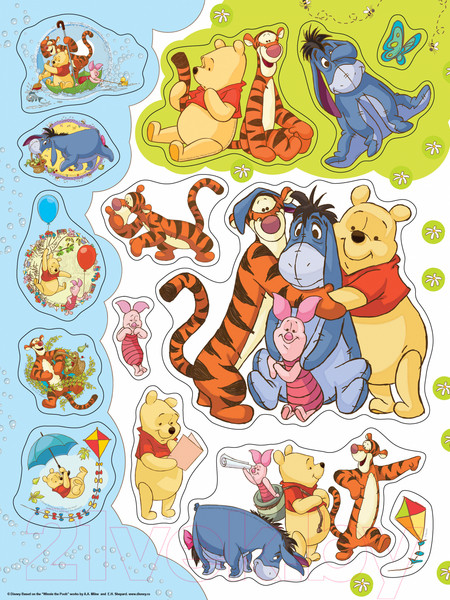 Изображение товара Развивающая книга Росмэн Большая книга наклеек. Винни и его друзья