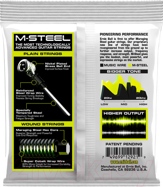 Изображение товара Струны для электрогитары Ernie Ball 2921