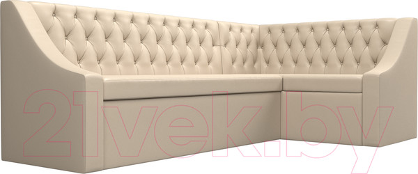 Изображение товара Уголок кухонный мягкий Лига Диванов Мерлин 210 правый / 100458 (экокожа, бежевый)