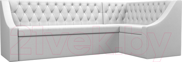 Изображение товара Уголок кухонный мягкий Лига Диванов Мерлин 210 правый / 100459 (экокожа, белый)