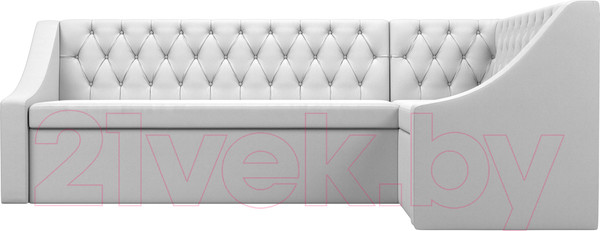 Изображение товара Уголок кухонный мягкий Лига Диванов Мерлин 210 правый / 100459 (экокожа, белый)