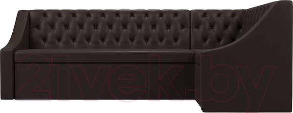 Изображение товара Уголок кухонный мягкий Лига Диванов Мерлин 210 правый / 100460 (экокожа, коричневый)