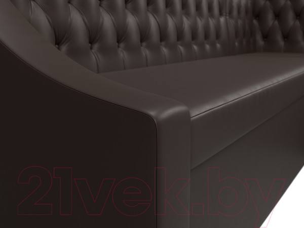 Изображение товара Уголок кухонный мягкий Лига Диванов Мерлин 210 правый / 100460 (экокожа, коричневый)