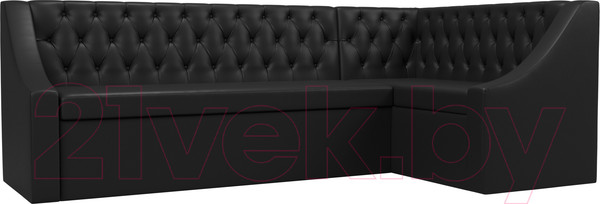 Изображение товара Уголок кухонный мягкий Лига Диванов Мерлин 210 правый / 100461 (экокожа, черный)