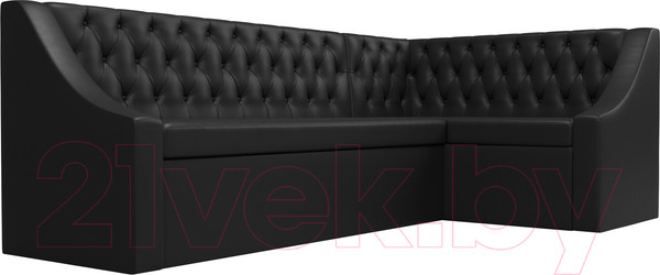 Изображение товара Уголок кухонный мягкий Лига Диванов Мерлин 210 правый / 100461 (экокожа, черный)