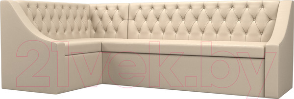 Изображение товара Уголок кухонный мягкий Лига Диванов Мерлин 210 левый / 100458 (экокожа, бежевый)