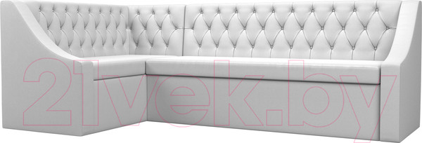 Изображение товара Уголок кухонный мягкий Лига Диванов Мерлин 210 левый / 100459 (экокожа, белый)