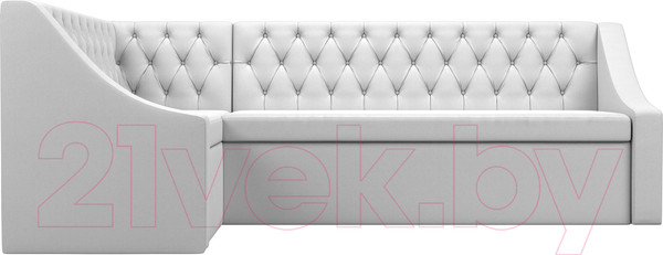 Изображение товара Уголок кухонный мягкий Лига Диванов Мерлин 210 левый / 100459 (экокожа, белый)