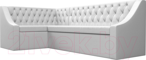 Изображение товара Уголок кухонный мягкий Лига Диванов Мерлин 210 левый / 100459 (экокожа, белый)