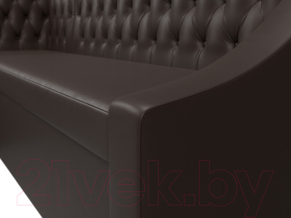 Изображение товара Уголок кухонный мягкий Лига Диванов Мерлин 210 левый / 100460 (экокожа, коричневый)