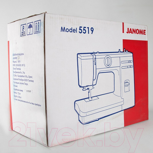 Изображение товара Швейная машина Janome 5519