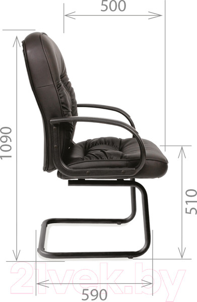 Изображение товара Кресло офисное Chairman 416V (экокожа, черный)