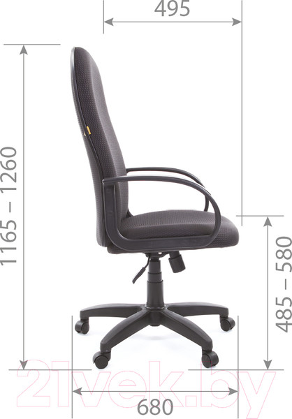 Изображение товара Кресло офисное Chairman 279 (ткань TW, серый)