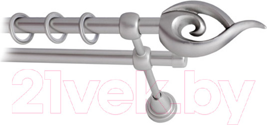 Изображение товара Карниз для штор Lm Decor Наутилус 012 2р гладкий (сатин, 1.8м)