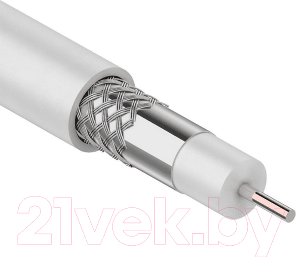 Изображение товара Кабель Rexant RG-6U / 01-2201 (100м, белый)