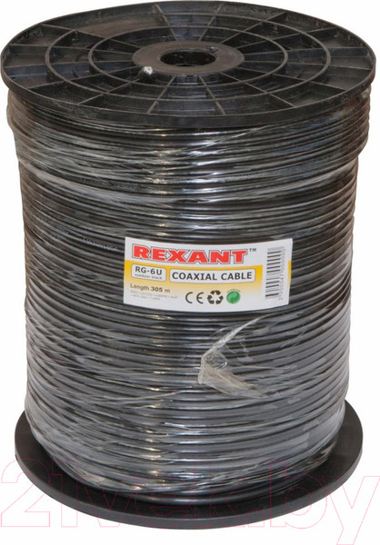 Изображение товара Кабель Rexant RG-6U Outdoor / 01-2204 (305м)