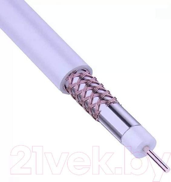 Изображение товара Кабель Rexant RG-6U+CU / 01-2223 (100м, белый)