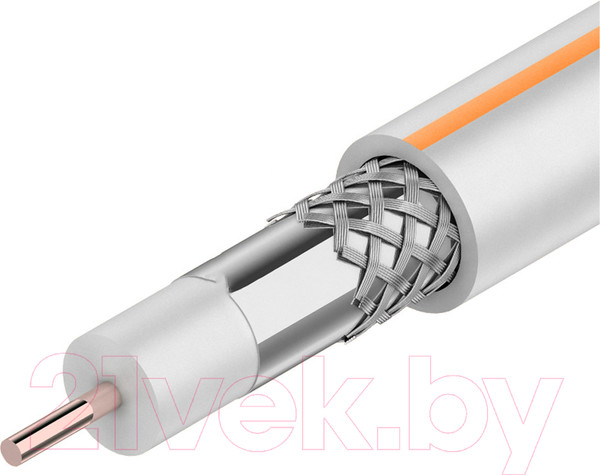 Изображение товара Кабель Rexant SAT 50M+Cu-Al-Cu / 01-2401 (100м, белый)
