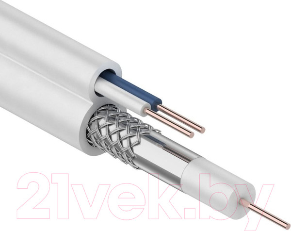 Изображение товара Кабель Rexant ККСВ 2x0.5 / 01-4001 (100м, белый)