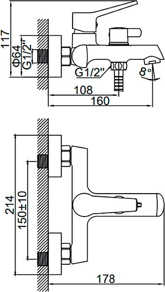 Изображение товара Смеситель Ledeme L3269