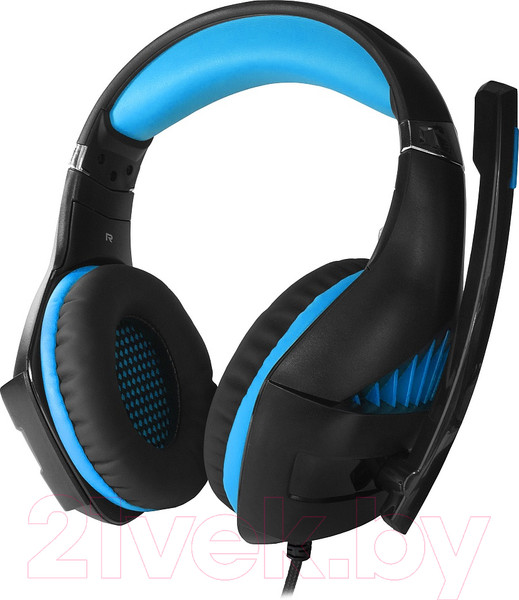 Изображение товара Наушники-гарнитура Crown CMGH-2001 (черный/синий)