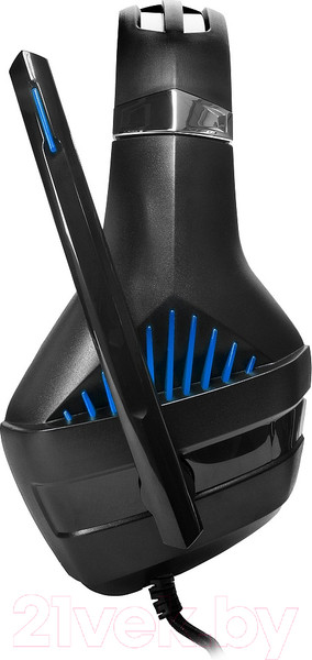 Изображение товара Наушники-гарнитура Crown CMGH-2001 (черный/синий)