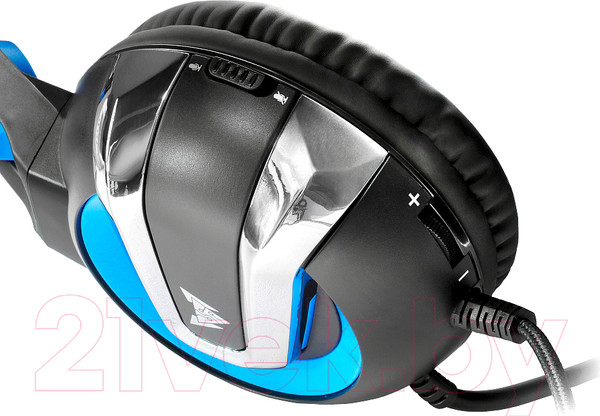 Изображение товара Наушники-гарнитура Crown CMGH-3001 (черный/синий)