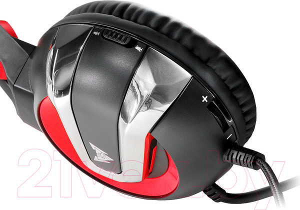 Изображение товара Наушники-гарнитура Crown CMGH-3100 (черный/красный)