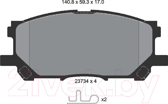 Изображение товара Тормозные колодки Textar 2373401