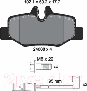 Изображение товара Тормозные колодки Textar 2400801