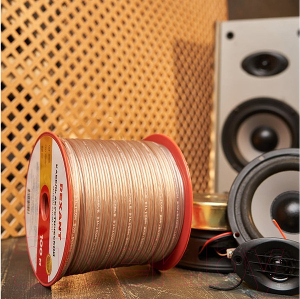 Изображение товара Кабель Rexant Silicon 2x4.00 / 01-6309 (100м,прозрачный)