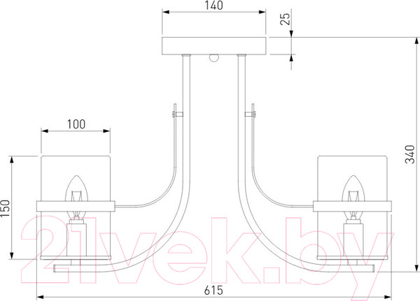 Изображение товара Бра Евросвет Coppa 60085/1 (античная бронза)
