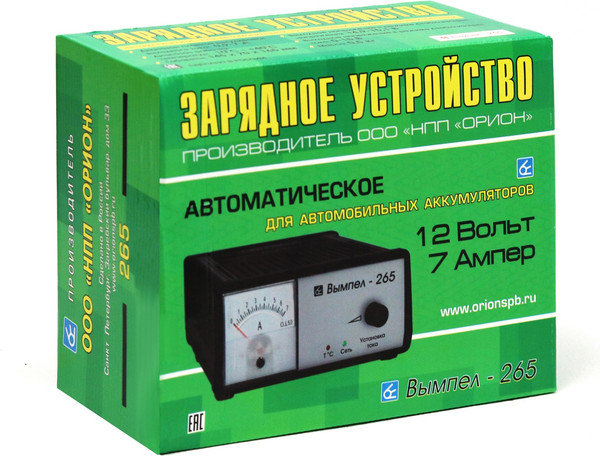Изображение товара Зарядное устройство для аккумулятора Вымпел 265 2049