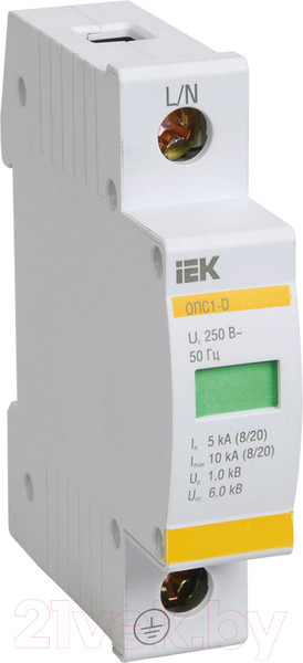 Изображение товара Ограничитель перенапряжения IEK MOP20-1-C